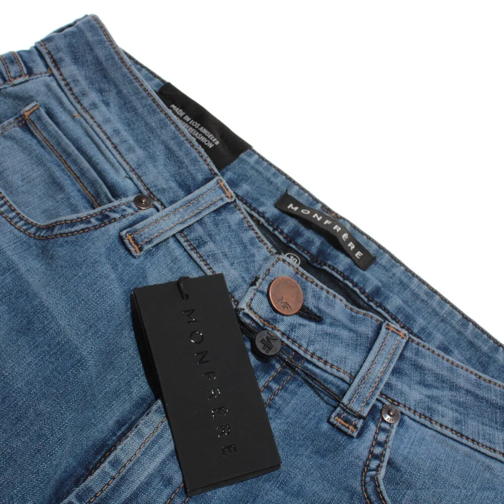 Monfrere NWT Denim Jeans Size 30 US Slim Fit Brando in Blue Cotton Blend